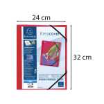 Sammelmappe A4 PP KC Transp Rot