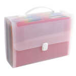 Exacompta Fächermappe Crystal Griff 24tlg tr-weiss