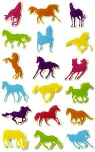 Maildor Stickers Cooky Pferde 7,5x12 1Bg