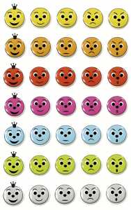 Maildor Stickers Cooky Smile 7,5x12 1Bg