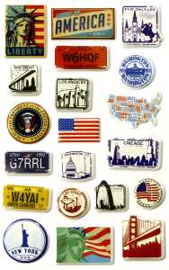 Maildor Stickers Cooky USA 7,5x12 1Bg