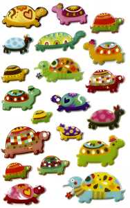 Maildor Stickers Cooky Schildkröte 7,5x12 1Bg