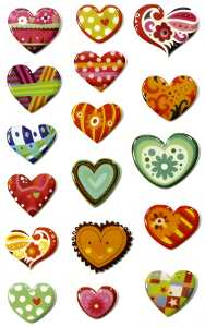 Maildor Stickers Cooky Herzen 7,5x12 1Bg 3065505604044