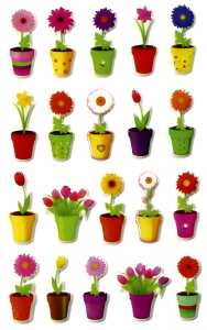 Maildor Stickers Cooky Blume 7,5x12 1Bg