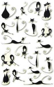 Maildor Stickers Cooky Katzen1 7,5x12 1Bg