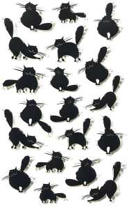 Maildor Stickers Cooky Katzen2 7,5x12 1Bg