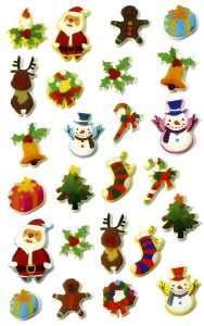 Maildor Sticker Cooky, 1 Bogen 7,5x12cm, Weihnachten