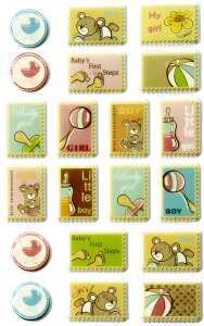 Maildor Stickers Cooky Baby 7,5x12 1Bg
