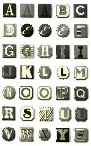 Maildor Stickers Cooky Alphabet s/b 7,5x12 1Bg