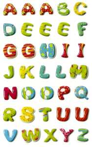 Maildor Stickers Cooky Alphabet Pep 7,5x12 1Bg