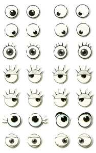 Maildor Stickers Cooky Augen 7,5x12 1Bg 3065505605393