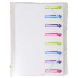 Ordmap A4 Chromal Sichtf 8tlg sort