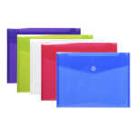 Exacompta Prospekthüllen velcro A4 PP 5St sort