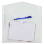 Exacompta Prospekthüllen velcro A4 PP 5St cris