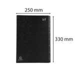 Pultordner 1-7 Hartpappe schwarz