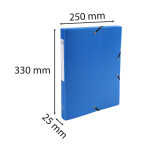 Exacompta Archivbox mE 25mm PP 0,8mm hbl