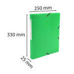 Exacompta Archivbox mE 25mm PP 0,8mm h-gn