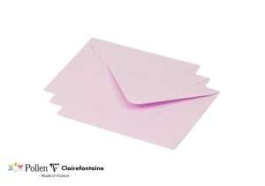 Clairefontaine Umschlag Pollen 125x138 120g rosa