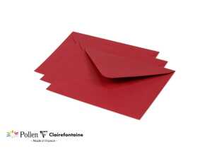Clairefontaine Umschlag Pollen 125x138 120g kirsch