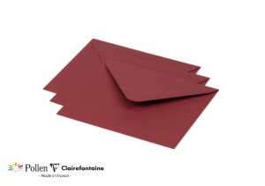 Clairefontaine UmschlPollen 125x138 bordeaux
