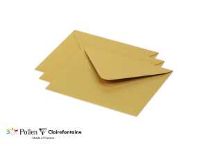 Clairefontaine Umschlag Pollen 125x138 gold