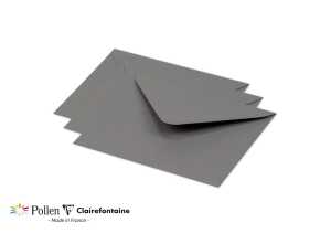 Clairefontaine UmschlPollen 125x138 stahlgrau