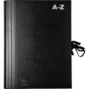 Fächermappe hohe Kapazität A-Z sw