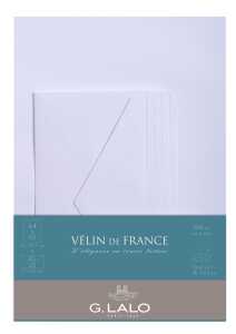 Herbin Set 10Bl+5Umschl A4 Velin weiss