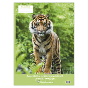 Clairefontaine Zeichenblock A4 geheftet 20Bl