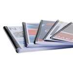 100 plast. binderücken 8mm A4 schw.