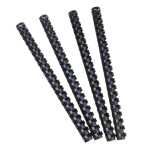 100 plast. binderücken 16mm A4 sw