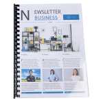 50 plast. binderücken 25mm A4 sw