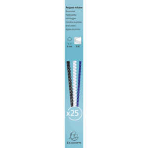 Exacompta 25 plast. binderücken 6mm A4 sw