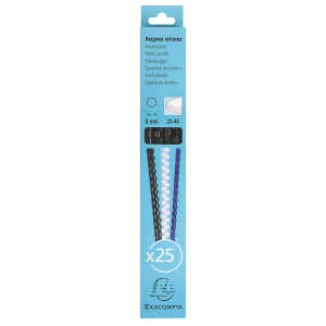 Exacompta 25 plast. binderücken 8mm A4 sw
