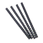 Exacompta 25 plast. binderücken 12mm A4 schw.