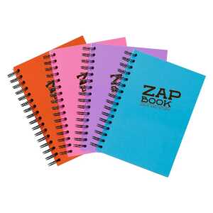 Clairefontaine Zap Book Spirale Sort2 A6 80g 160Bl