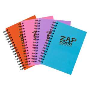 Clairefontaine Zap Book Spirale A5 80g 160Bl sort
