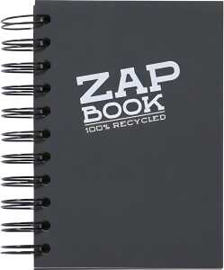 Clairefontaine ZapBook Spirale schwarz A6 80g 160Bl