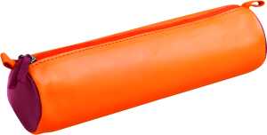 Clairefontaine Schlamperm Leder Ø5,5x21cm, bl/sw