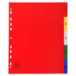 Exacompta Register 1-5 A4+ PP bedruckt.Taben