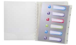 Sichtmap m Ringen Crystal 30 Hüllen