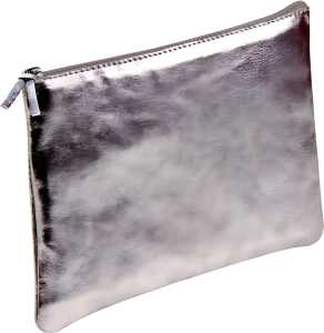 Clairefontaine Schlamperm PerlLeder 11x22 silber