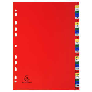 Exacompta Register A4 Maxi 1-31 PP farb Tabs