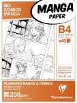 Clairefontaine Manga Etui BDComic B4 40Bl GS 200g