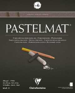 Clairefontaine Pastelmat N°6 24x30cm 360g 12Bl