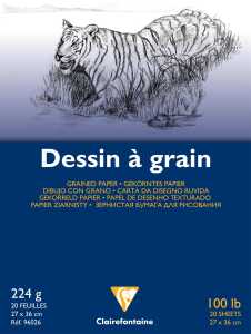 Clairefontaine Zeichenblock 27x36 224g 20Bl