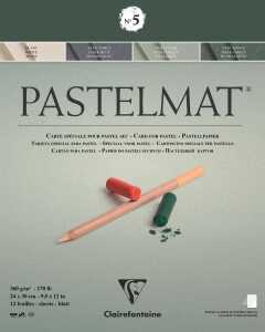 Clairefontaine Pastelmat N°5 24x30cm 360g 12Bl