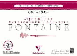 Clairefontaine Fontain 4xgel kalt 640g 20BL 26x36