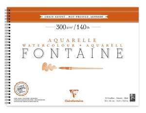 Clairefontaine Fontaine Spirheiss 300g 12Bl 30x40