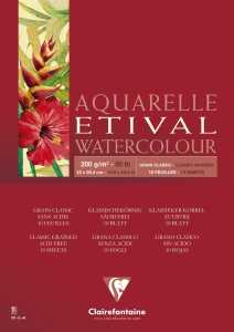 Clairefontaine Aquablo ETI 200g A2 kopfgel. 10Bl